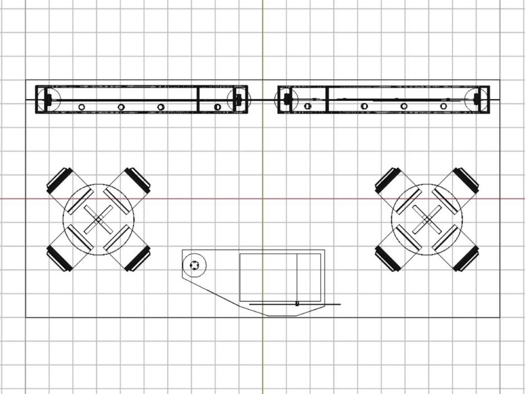 ESP 33 10x20 modular inline booth plan view