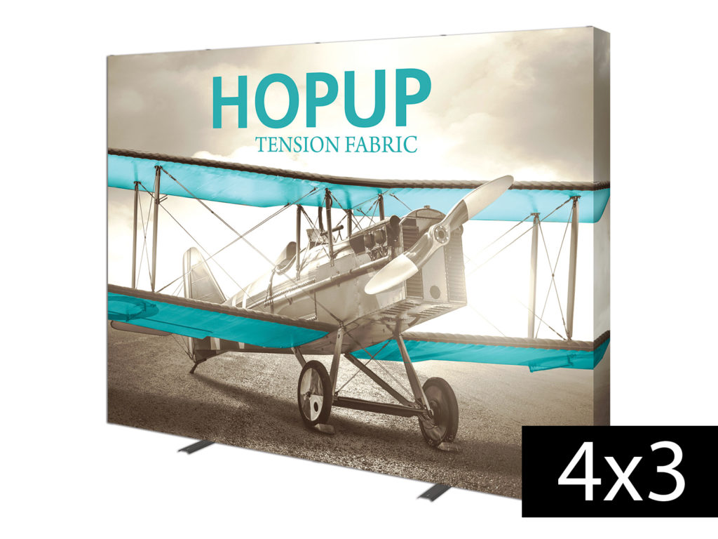 HopUp 4x3 straight full fitted graphic backwall.