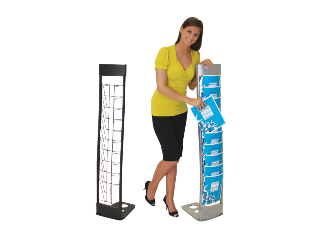 Innovate Literature Rack in both black or silver
