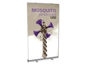 Mosquito 1200 retractable banner stand.