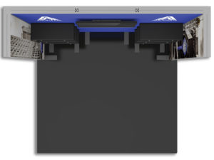 Hybrid pro 10ft modular inline backwall kit 21 plan view.