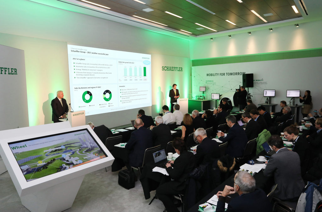 Schaeffler Group hosting press event.