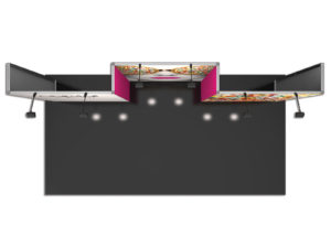 Vector Frame Essential 20ft modular inline backwall kit 06 plan view.