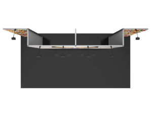 Vector Frame Master 20ft modular inline backwall kit 07 plan view.