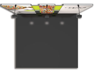 Vector Frame Master 10ft modular inline backwall kit 13 plan view.