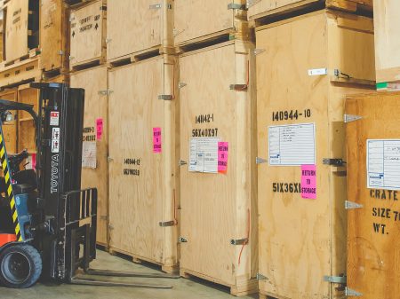 warehouse storage for client exhibit properties.
